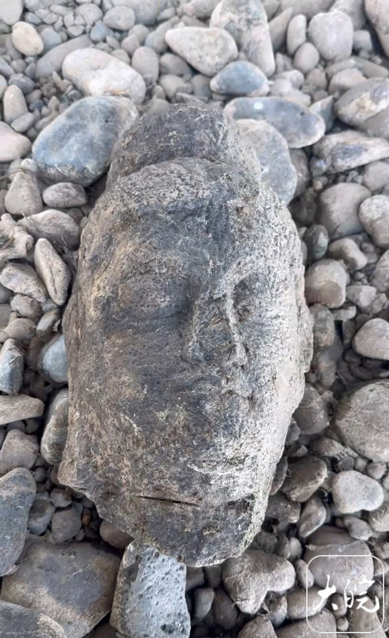 體育博彩:釣魚人在河道發現彿頭:離龍門石窟僅1公裡,有尖銳物品鋸鑿過的痕跡